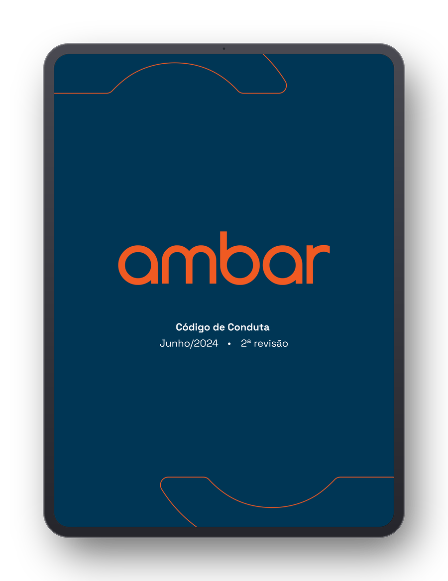 Ambar Code of Conduct on an iPad